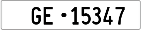 Truck License Plate